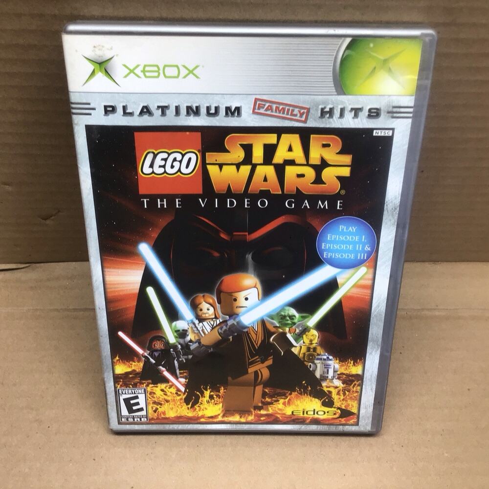 LEGO Star Wars The Video Game Microsoft Xbox 2005 Platinum Hits CIB with Manual